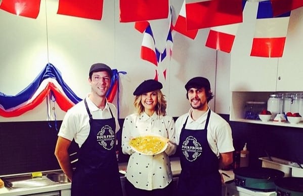 Four Frogs Creperie - channel 7 sunrise bastille day crepes french restaurant sydney