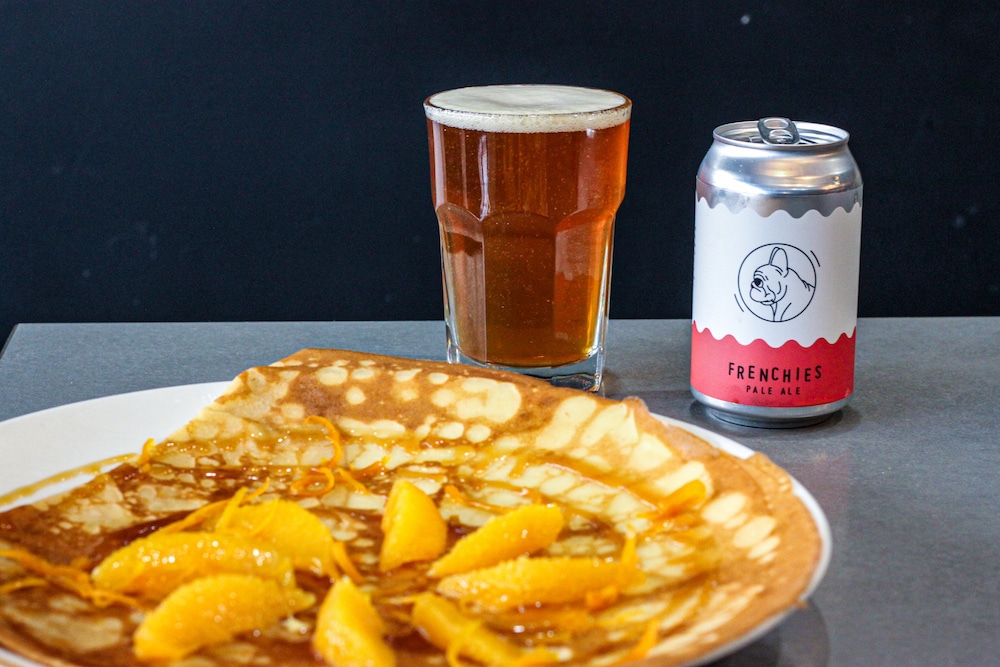 Crepe suzette and Frenchies' Pale Ale